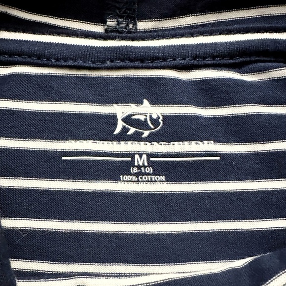 Southern Tide | Lightweight Navy Striped Hoodie (M) 🐠 - Picture 3 of 3
